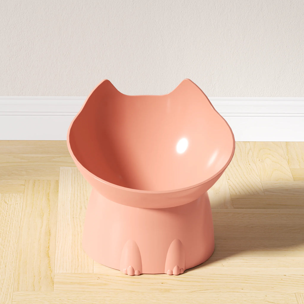 😺 Gamelle surélevée anti-stress pour chat – Design oreilles de chat