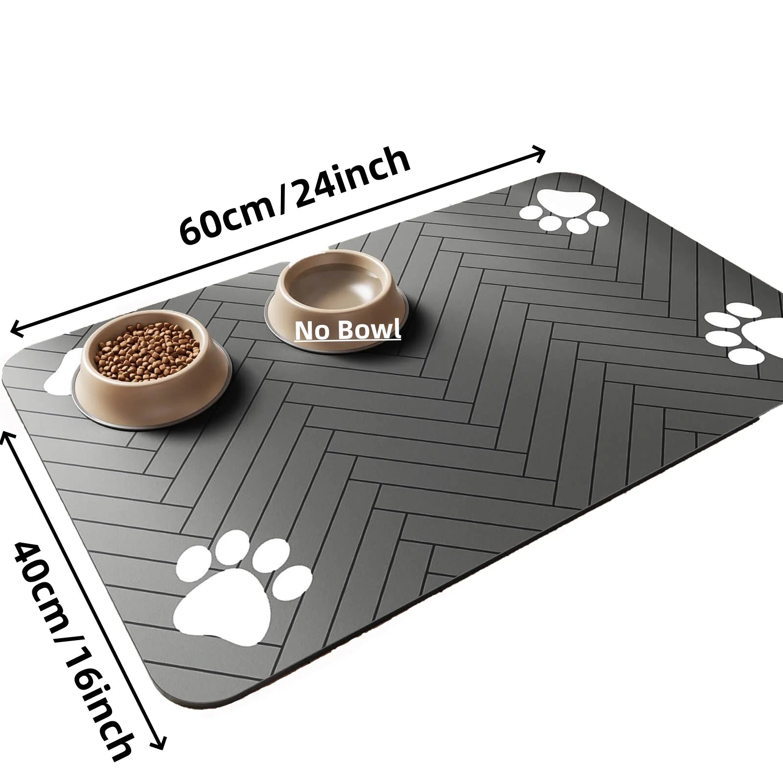 🐶😺Tapis de gamelle absorbant antidérapant – Sol propre pour chiens et chats