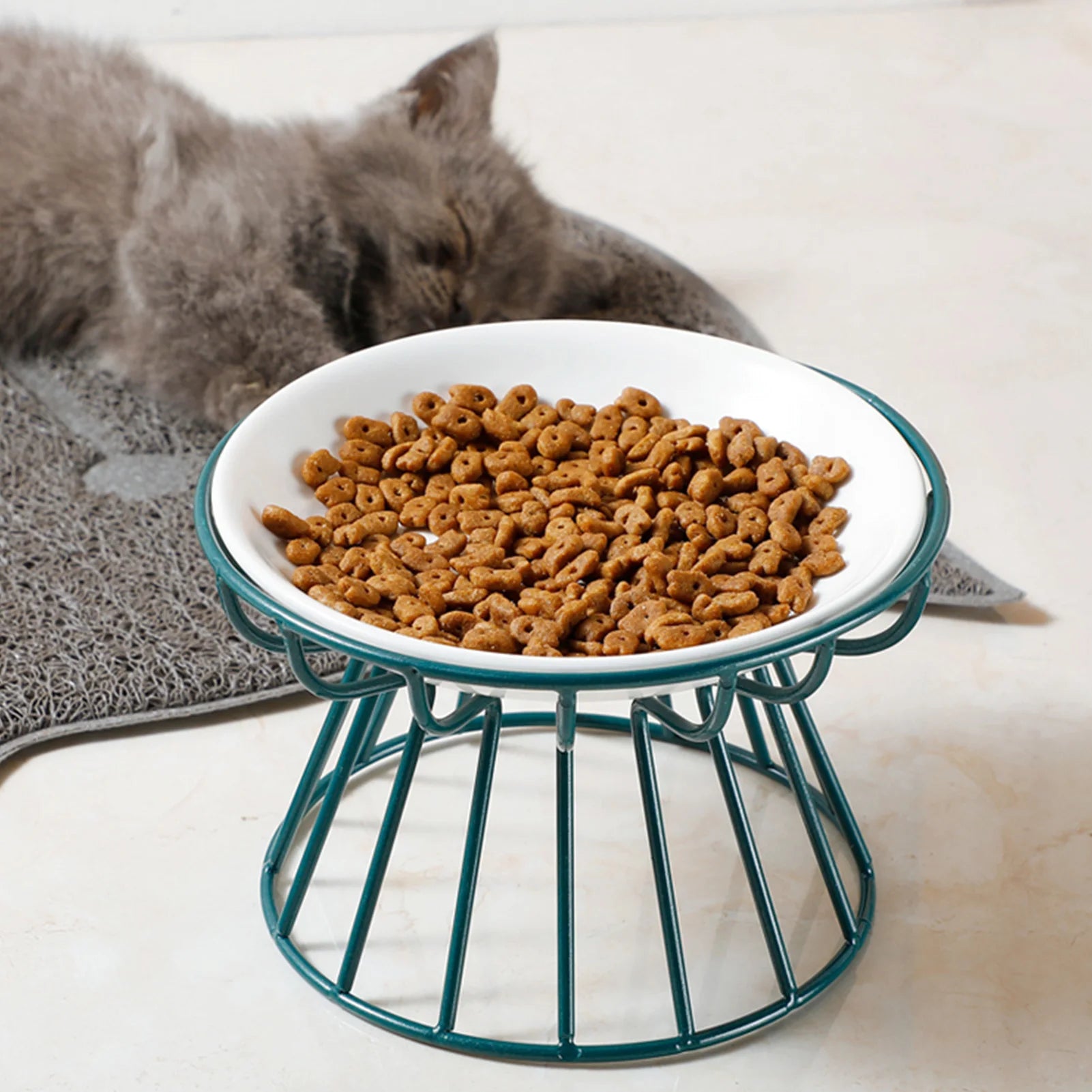 🐶🐱 Gamelle Élévation Zen™ – Gamelle céramique surélevée anti-stress pour chat et petit chien