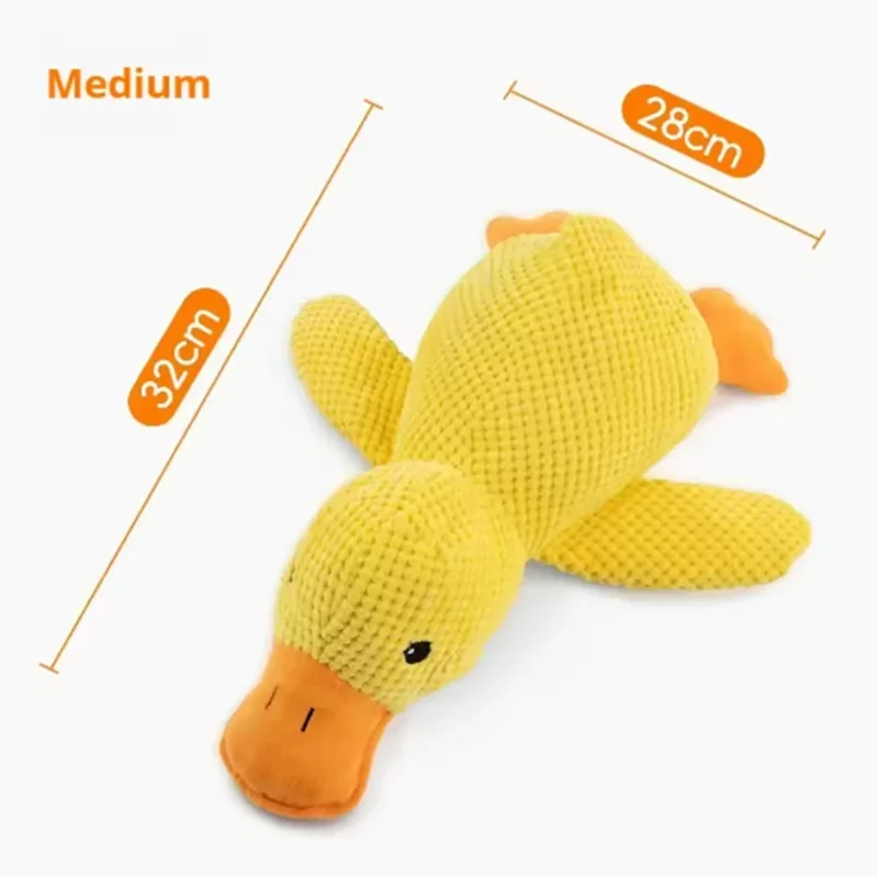 Jouet en peluche pour chien, résistant aux morsures de canard, nettoyage des dents, grand chien, divertissement interactif, chiot, ennui, jouet en peluche pour animaux de compagnie