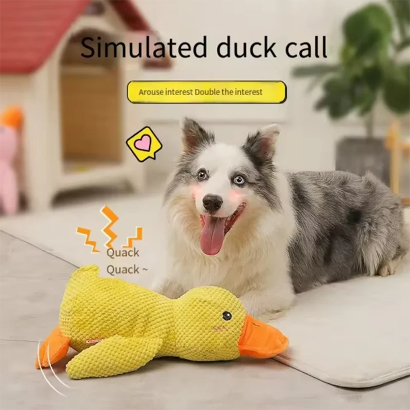 Jouet en peluche pour chien, résistant aux morsures de canard, nettoyage des dents, grand chien, divertissement interactif, chiot, ennui, jouet en peluche pour animaux de compagnie