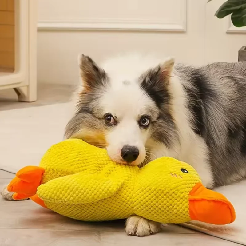 Jouet en peluche pour chien, résistant aux morsures de canard, nettoyage des dents, grand chien, divertissement interactif, chiot, ennui, jouet en peluche pour animaux de compagnie
