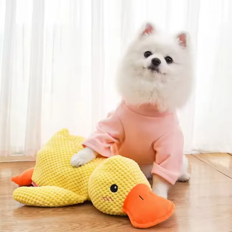 Jouet en peluche pour chien, résistant aux morsures de canard, nettoyage des dents, grand chien, divertissement interactif, chiot, ennui, jouet en peluche pour animaux de compagnie