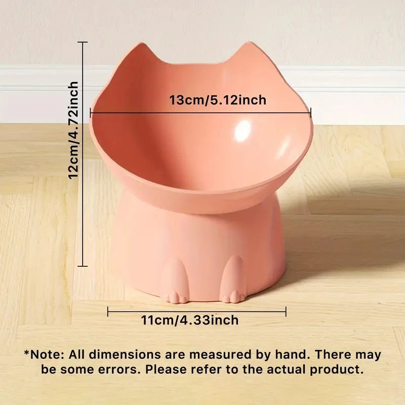 😺 Gamelle surélevée anti-stress pour chat – Design oreilles de chat