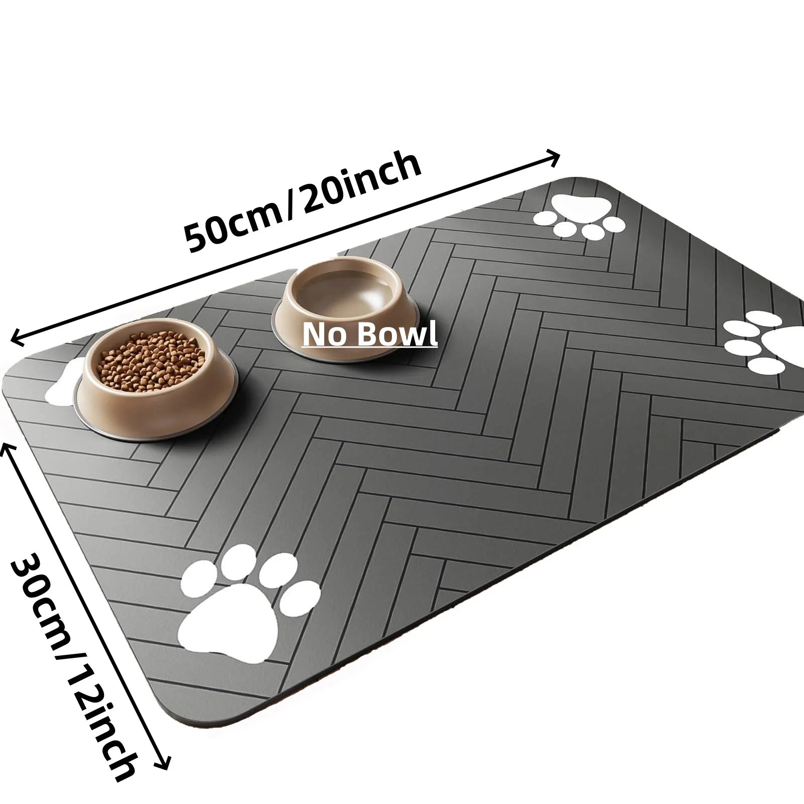 🐶😺Tapis de gamelle absorbant antidérapant – Sol propre pour chiens et chats