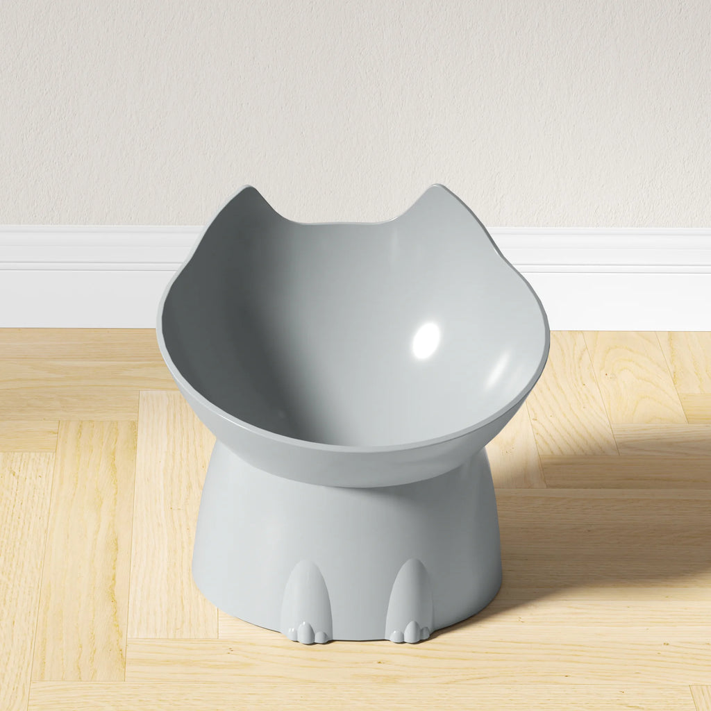 😺 Gamelle surélevée anti-stress pour chat – Design oreilles de chat