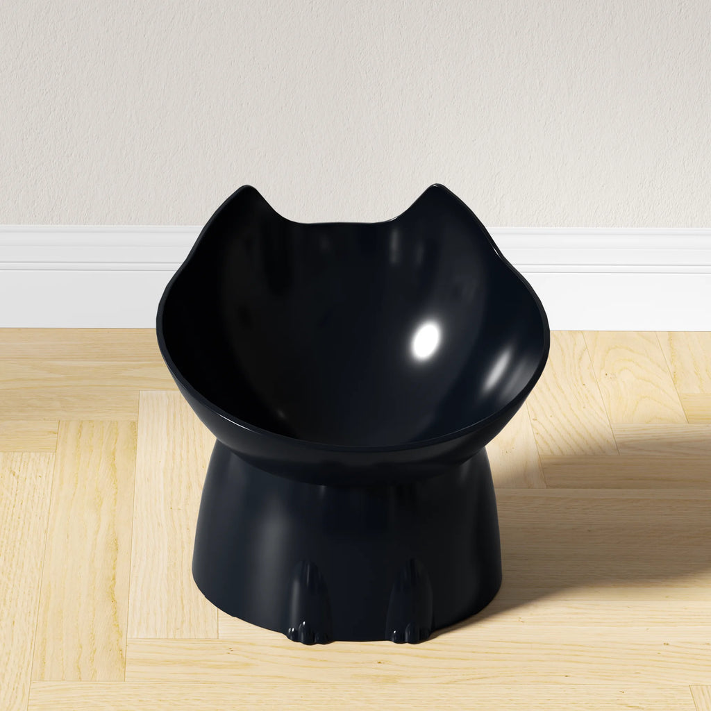 😺 Gamelle surélevée anti-stress pour chat – Design oreilles de chat