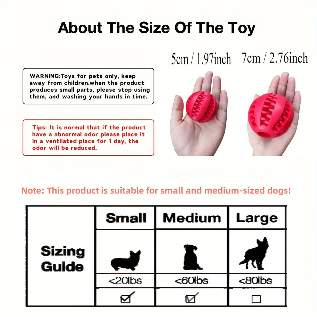 🐶😺Jouet à mâcher pour chien et chat, indestructible, distributeur de croquettes et friandises (petit format)